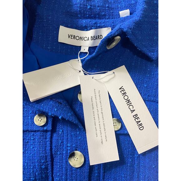 NWT VERONICA BEARD JACKET 8 BLUE CROPPED - Picture 8 of 16